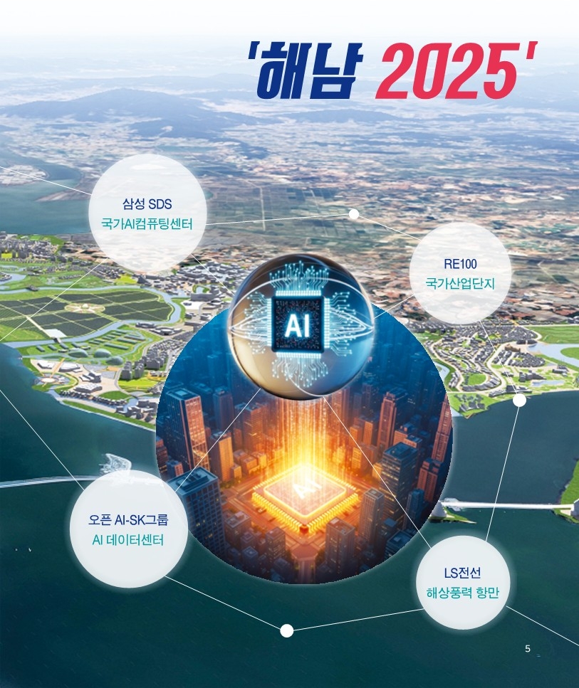 해남군, 2025년 대한민국 AI·에너지 수도의 심장으로 우뚝