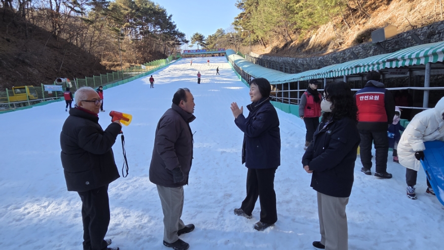 거창군 부군수, 수승대 눈썰매장 현장 안전점검