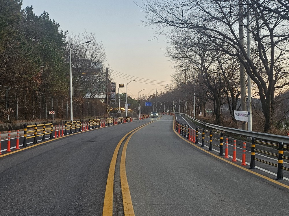 성남시, 청계산로 1.9㎞ 구간 도로 안전시설물 설치