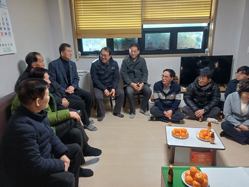 합천군 대양면, 새해맞이 노인분회 방문