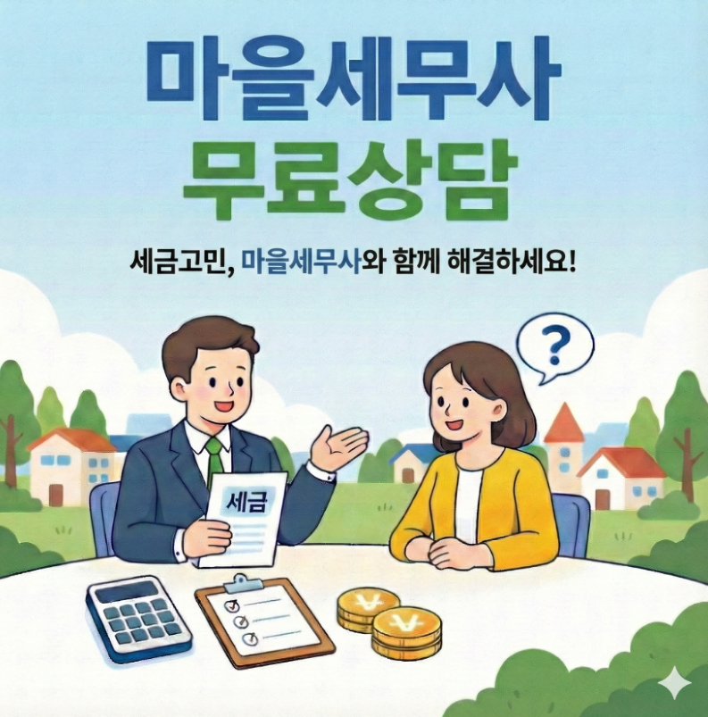 세금 고민, 마을세무사와 함께 해결하세요!