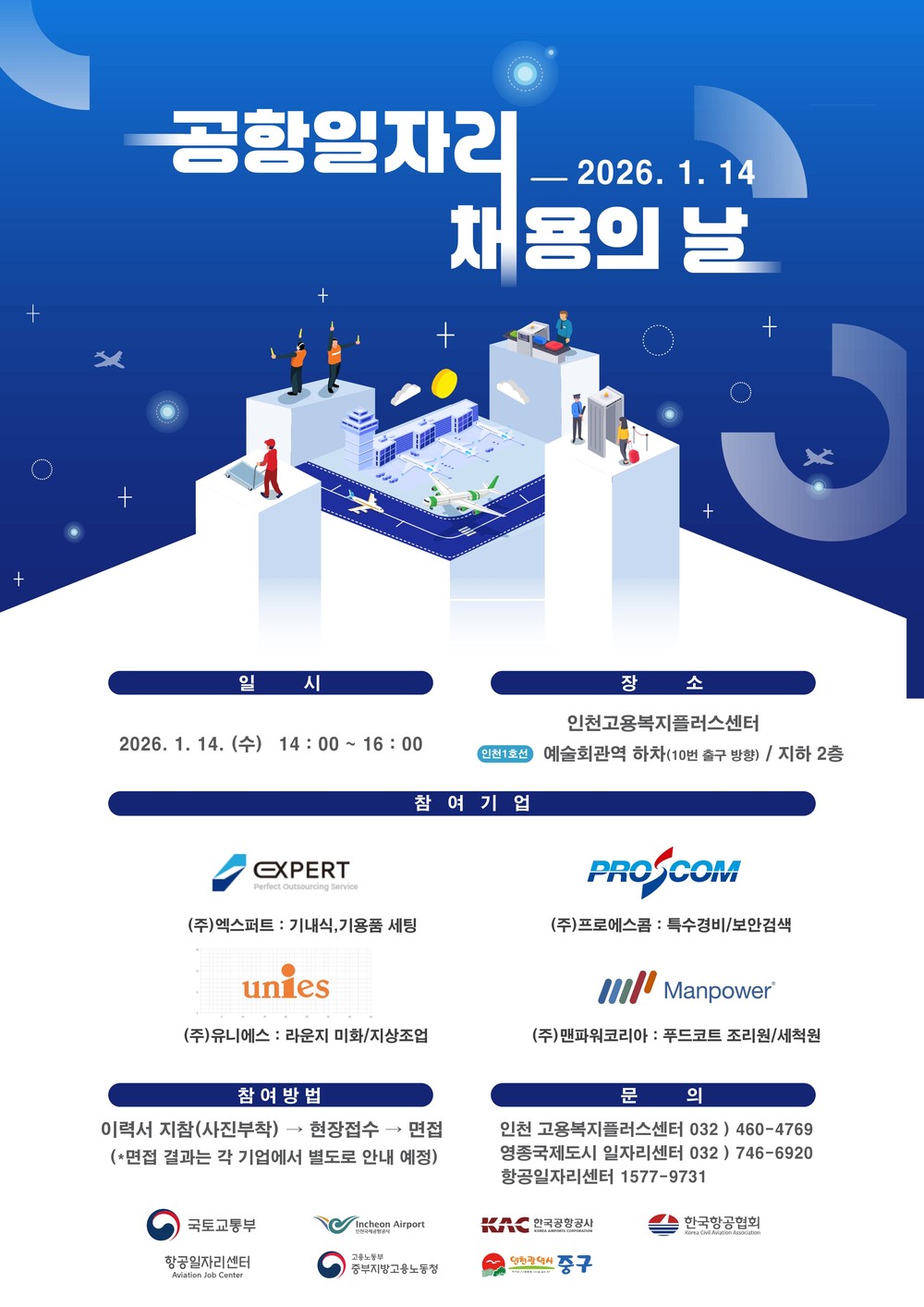 인천 중구, 4개 기업과 함께 올해 첫 ‘공항일자리 채용의 날’ 개최