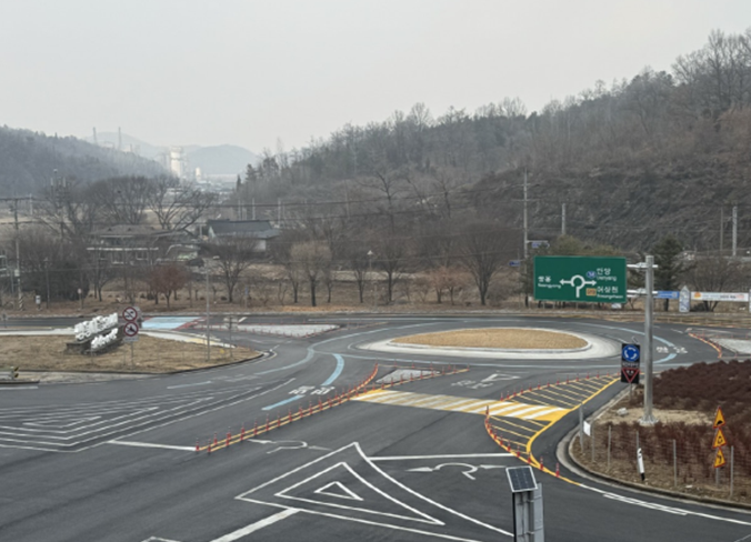 영월군, 한반도면‘쌍용 회전교차로’준공