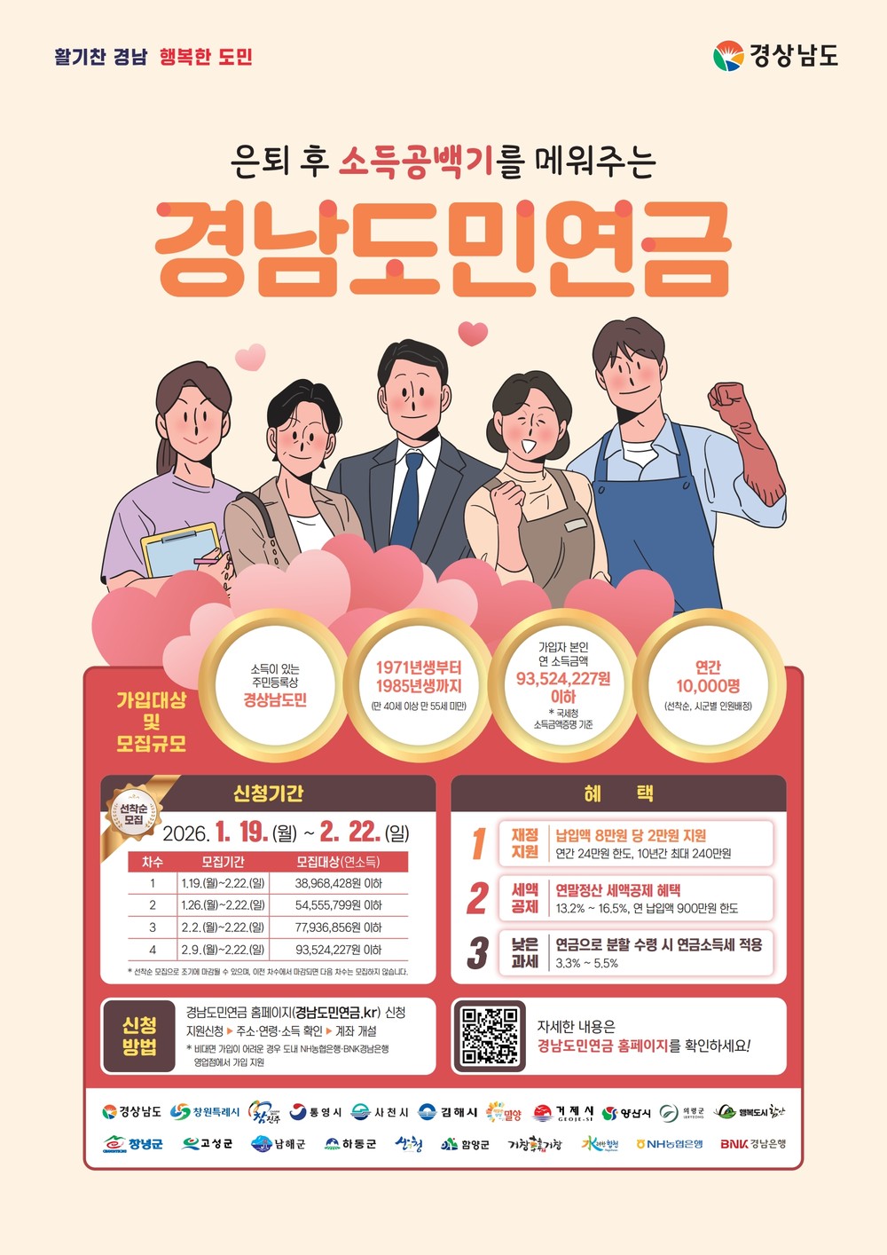 거창군, ‘경남도민연금’ 가입자 147명 모집, 안정적 노후 준비 지원