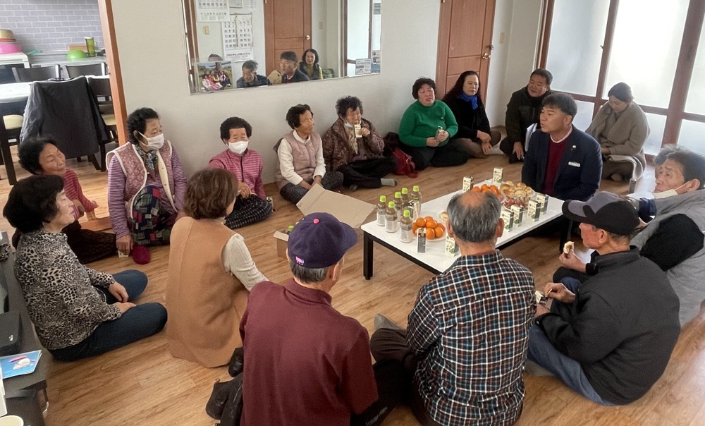 유성룡 고창군 고수면장, 주민의견 청취 마을 순회 좌담회