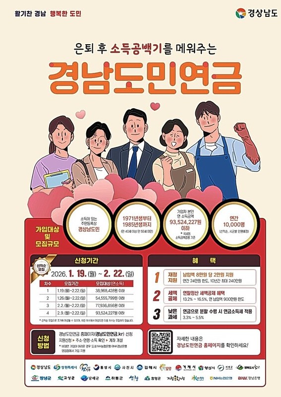 함안군, 경남도민연금 가입자 모집