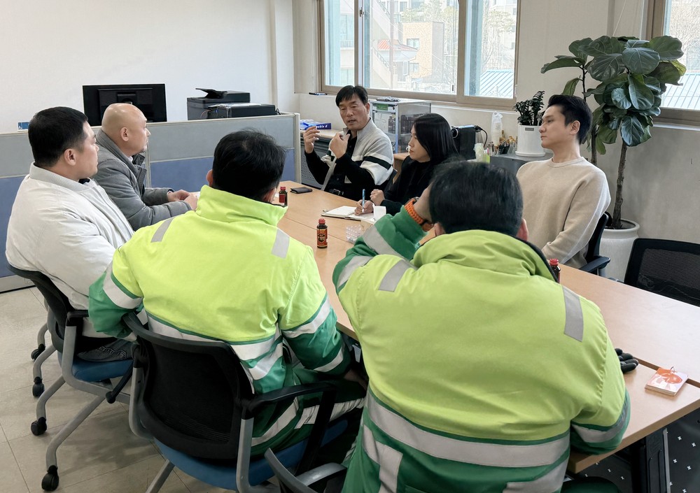 수원시 장안구 정자1동, 생활폐기물 수거운반 대행업체와 소통 간담회 개최