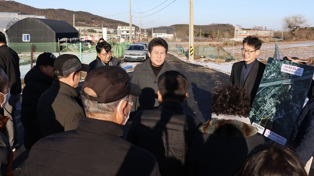 인천 중구, ‘운북동 벌판마을’ 도로 환경 개선‥준공 현장 점검