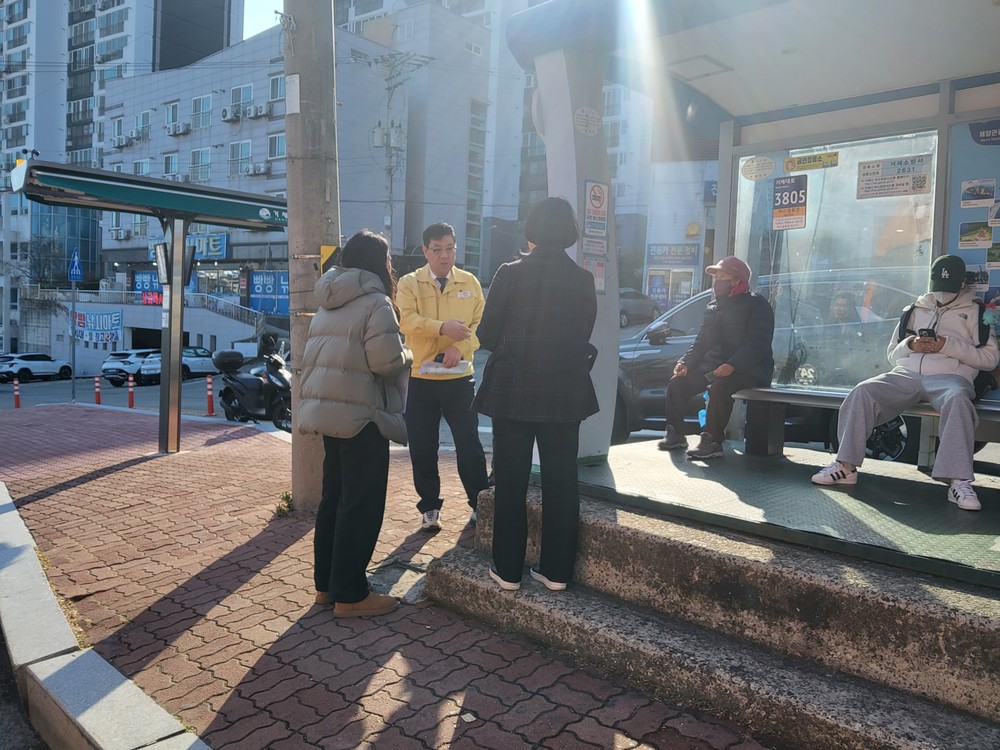 민기식 거제부시장 겨울철 한파쉼터, 저감시설 점검