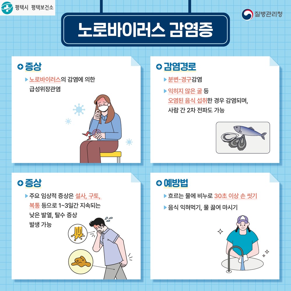 평택시, 영유아 노로바이러스 감염증 예방수칙 준수 강조