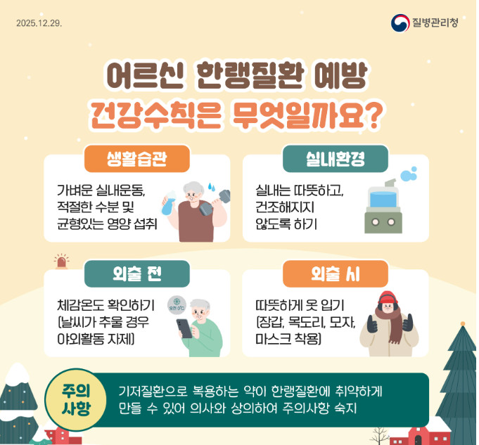 옥천군보건소, 건강취약계층 대상 한파대비 방문건강관리 서비스 강화