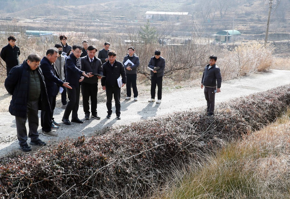 하동군, 적량면 우계리 적량저수지 현장점검
