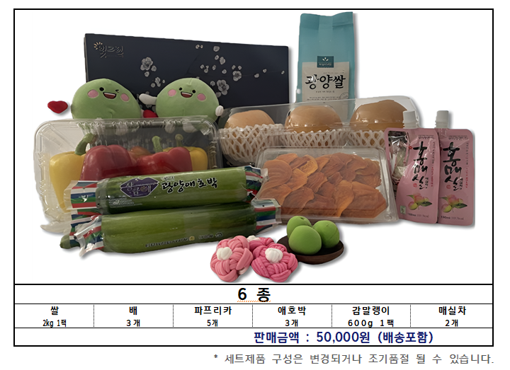광양시, 설 명절 맞아 ‘농특산물 선물세트’ 500개 한정 판매