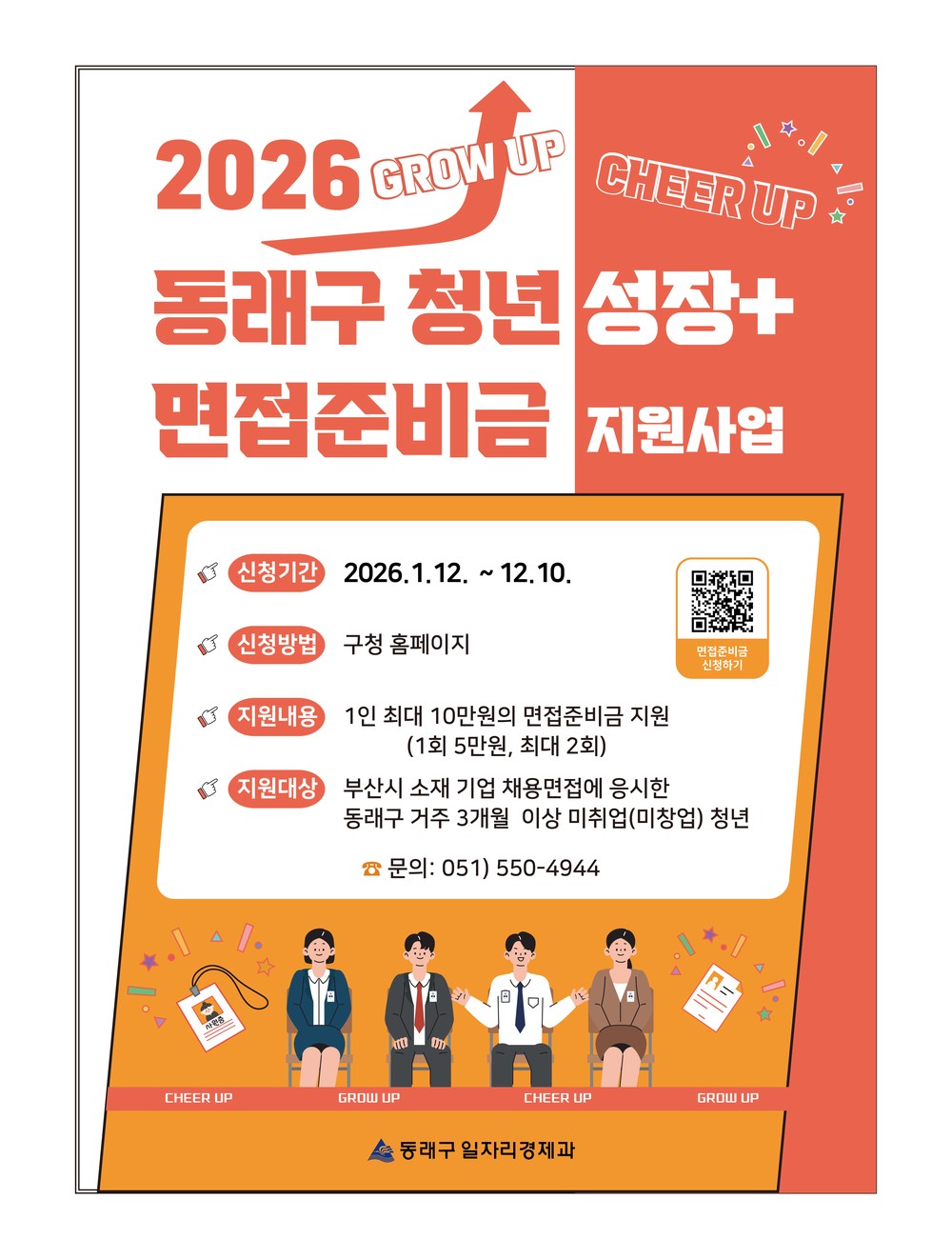 부산 동래구, 청년 구직활동 장려 ‘면접준비금’ 최대 10만 원 지급