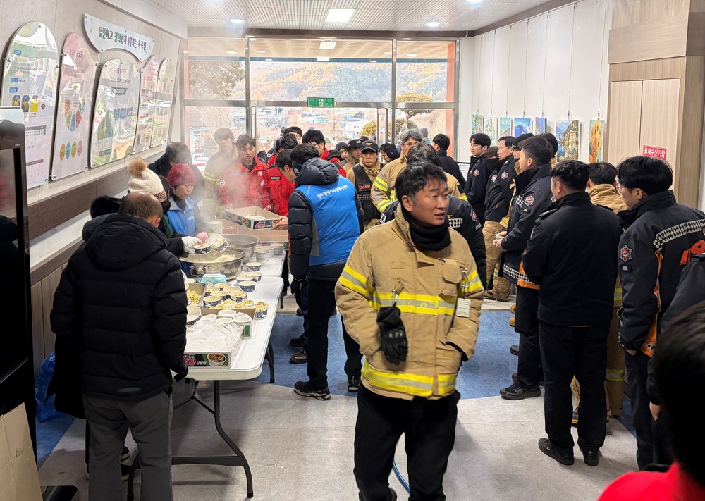 광양시, 옥곡면 산불 진화 지원 위해 ‘모두애(愛) 밥차’ 출동