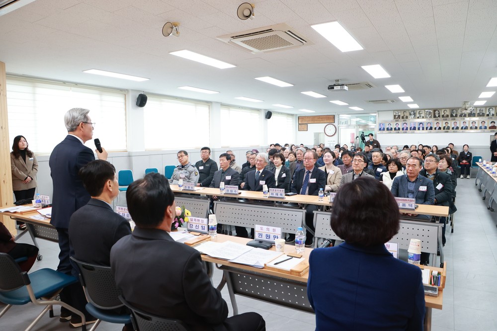 의령군 군민과의 대화 마무리