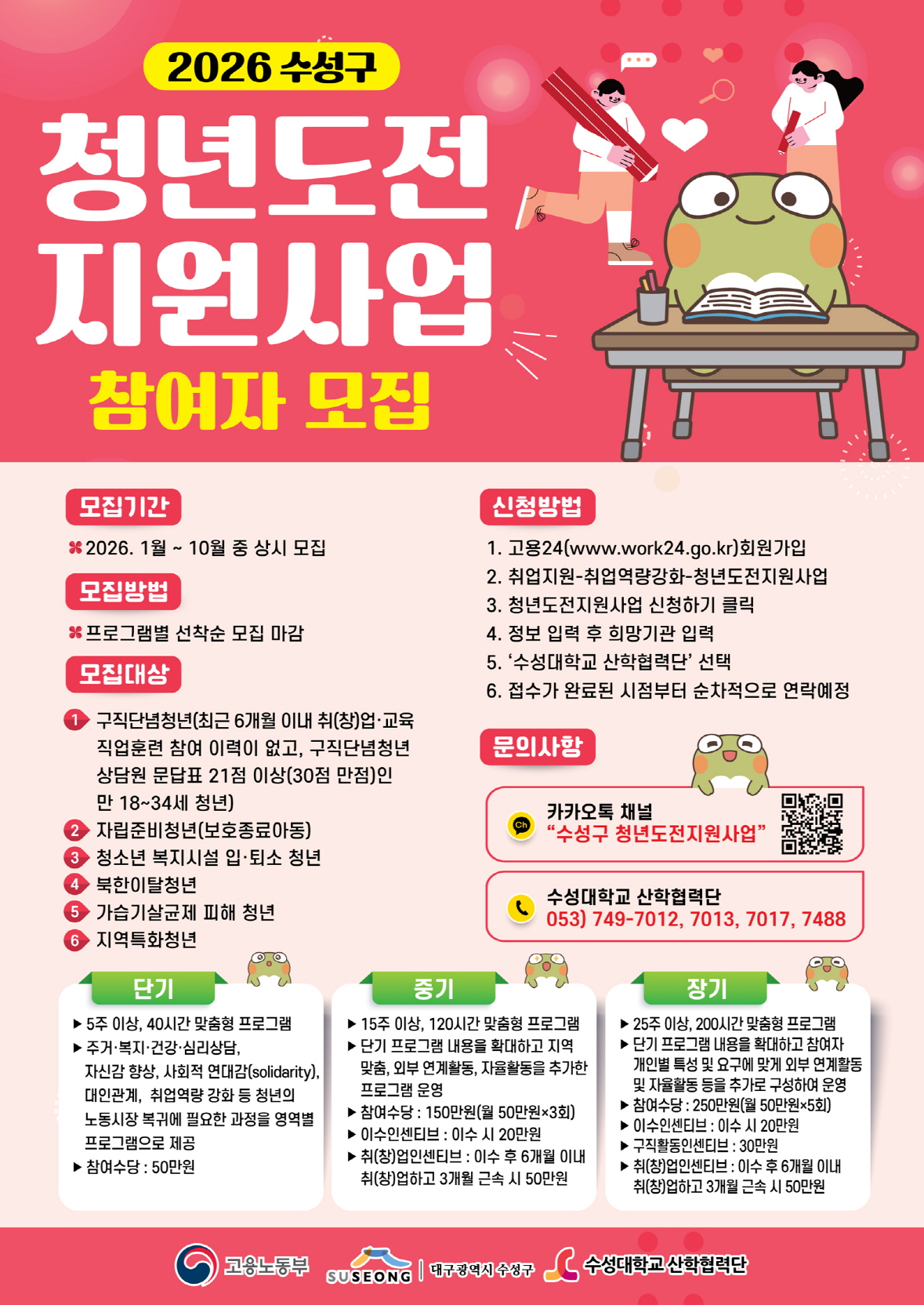 수성구, 구직 단념 청년 위한 2026년도 ‘청년도전 지원사업’ 운영