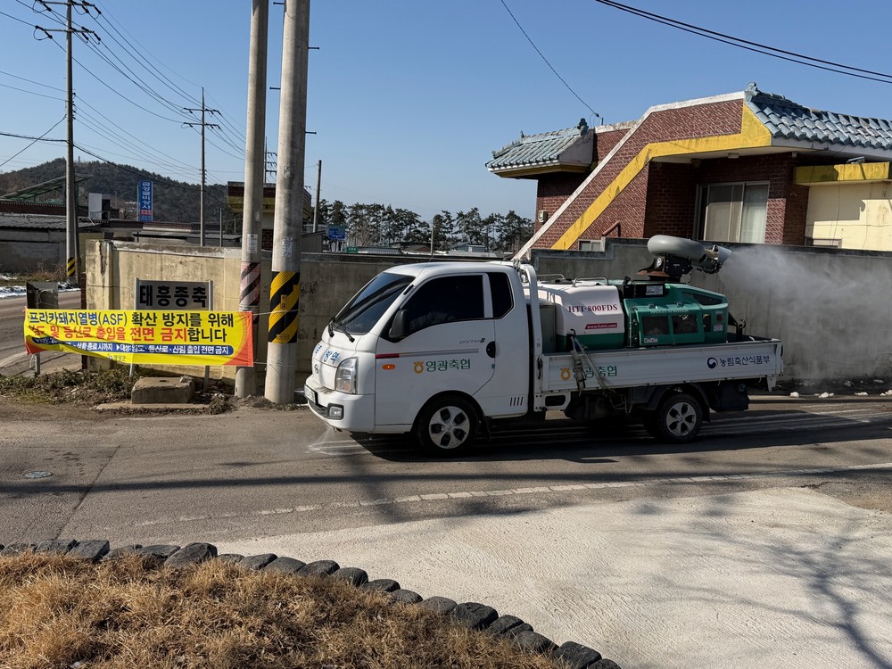 영광군, 아프리카돼지열병 확산 차단 총력