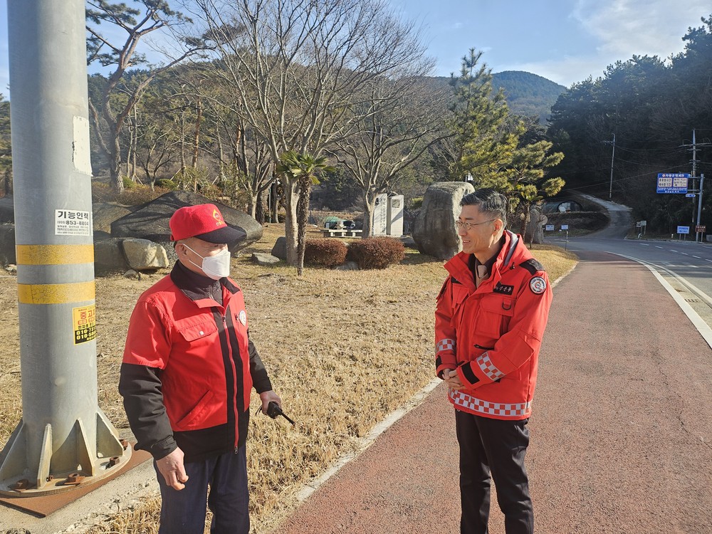 정석원 부군수, 산불방지 인력 현장 점검 실시