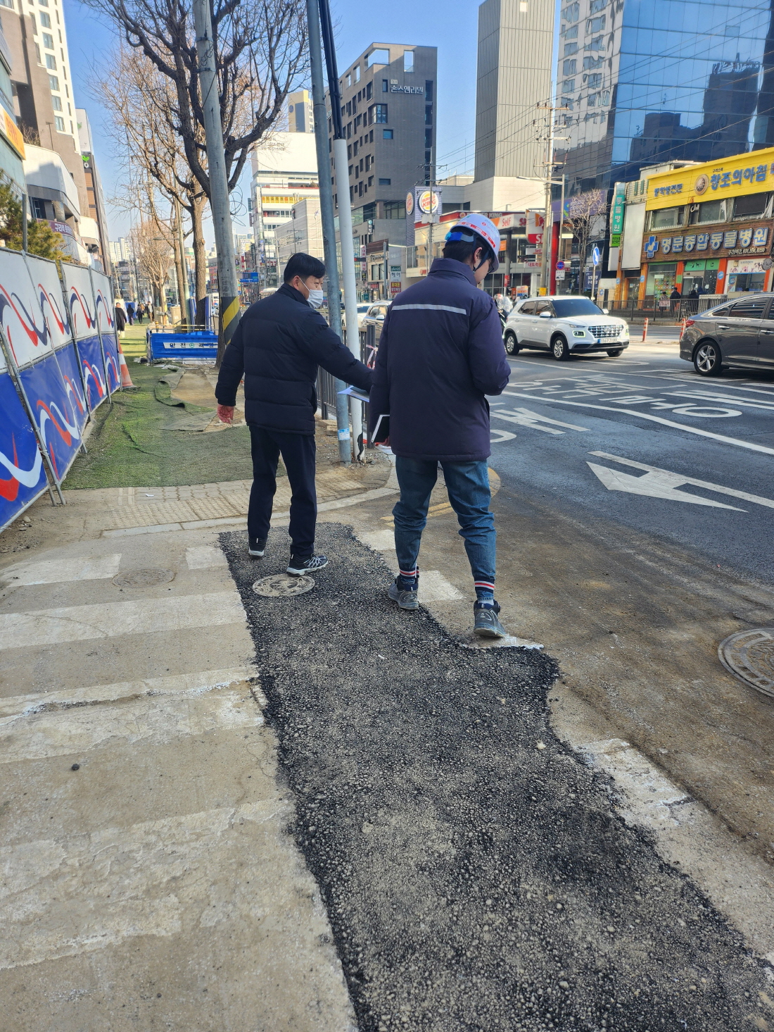 구리시, 대형 공사장 도로점용 허가 실태 현장점검 실시