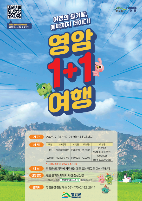 영암군, 체류 관광도시로 지역 경제·관광 판 바꾼다