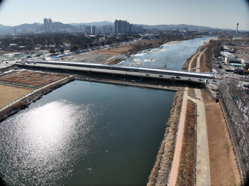 아산 충무교 건설공사, 2월 초 교통 체계 전환 실시