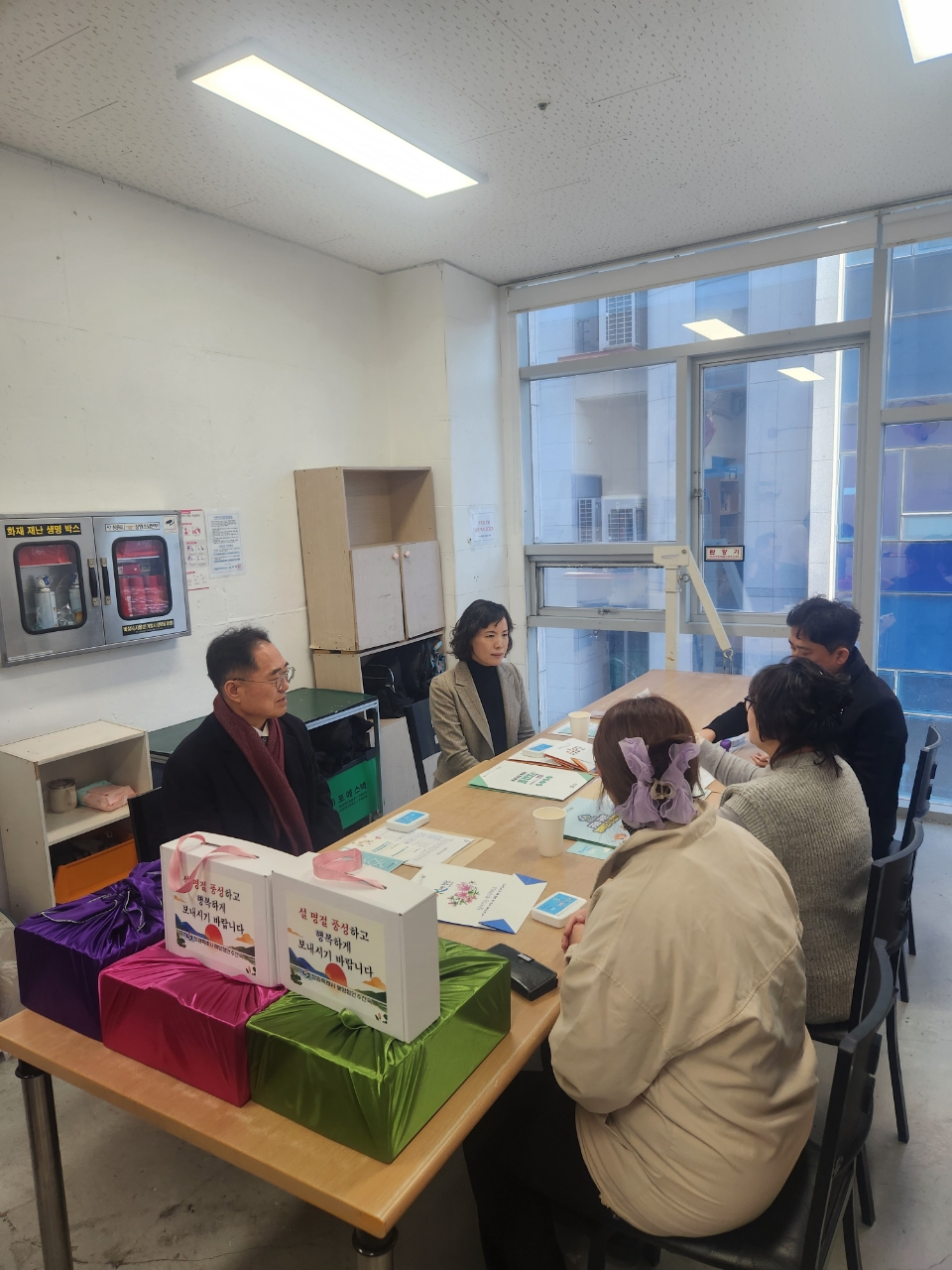 창원특례시 해양항만수산국, 설맞이 하늘빛보호작업장 방문