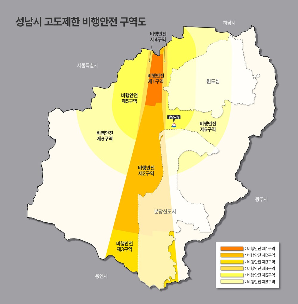 성남시, 고도제한 완화 수정안 국방부에 전달