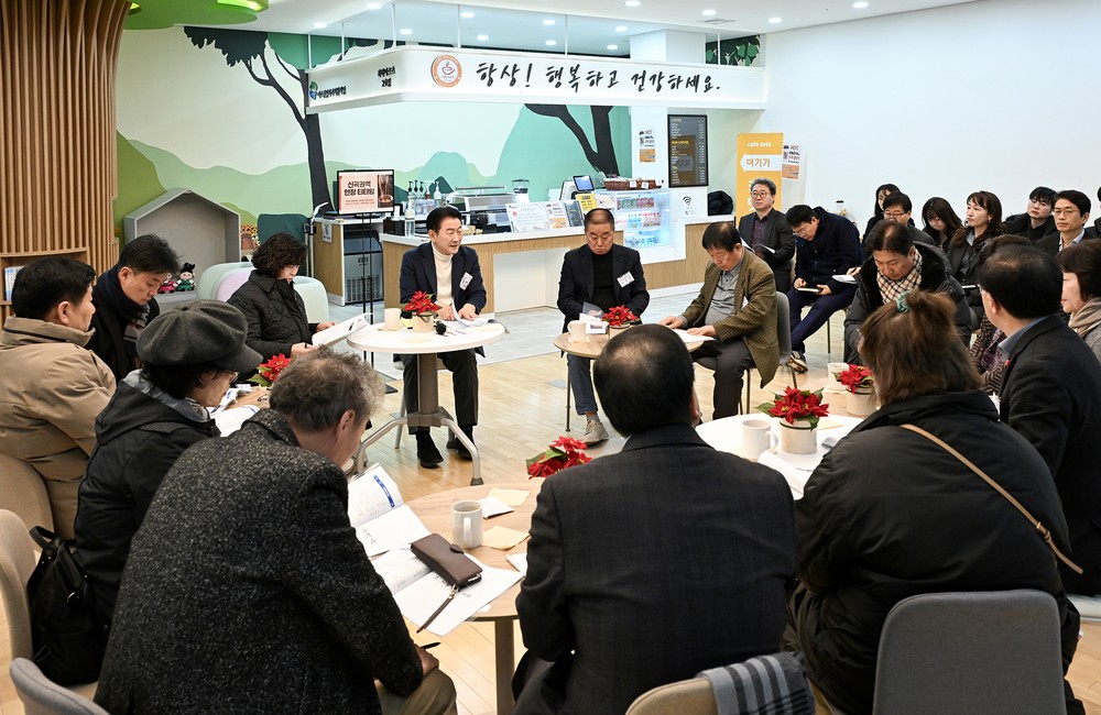 의정부시, 신곡1동 ‘마주 쉼터’에서 현장 티타임 개최