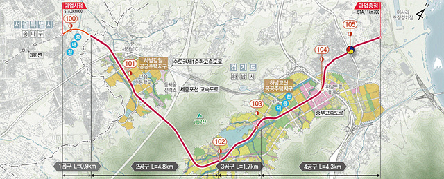 3호선 연장사업 하남시 전 구간 입찰 성립으로 본격 스타트!