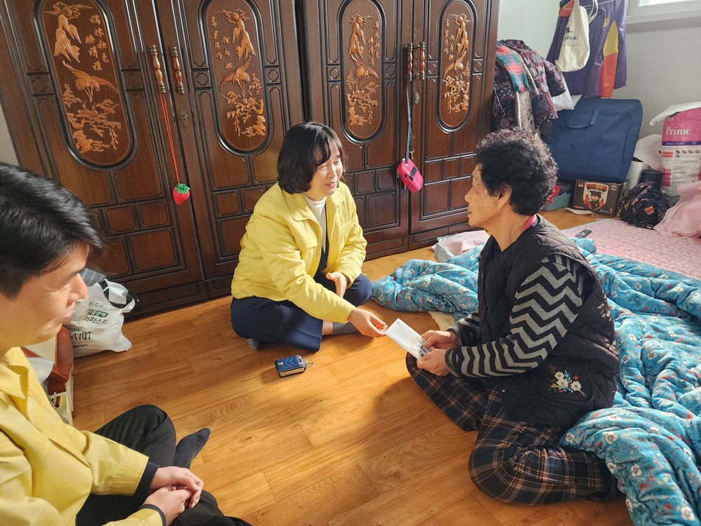 고창군 심원면, 설맞이 취약계층 가정방문