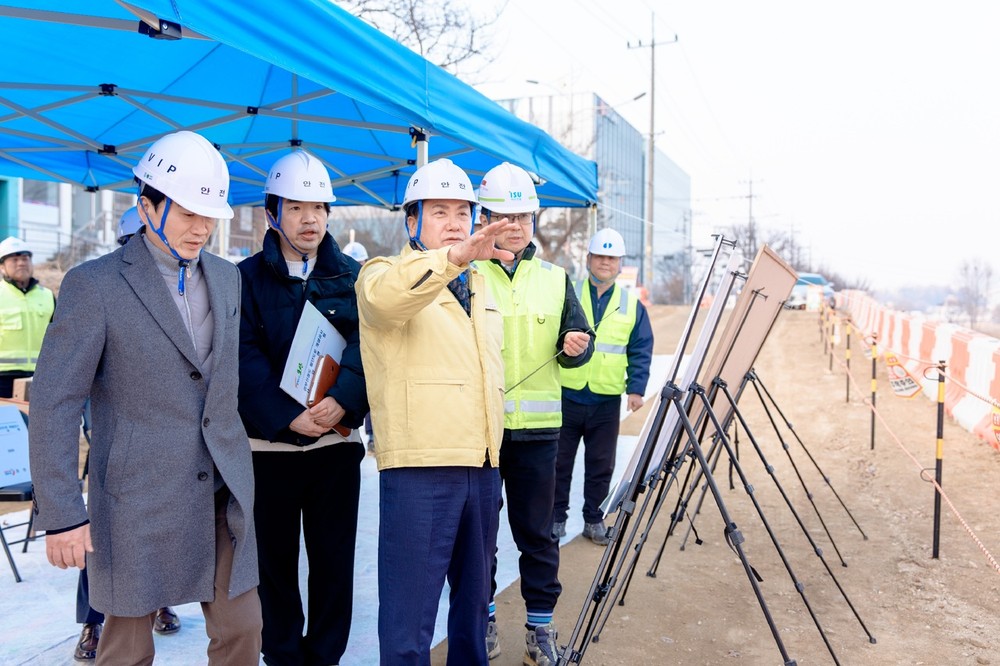 오산시, 경부선철도 횡단도로 개설공사 현장점검