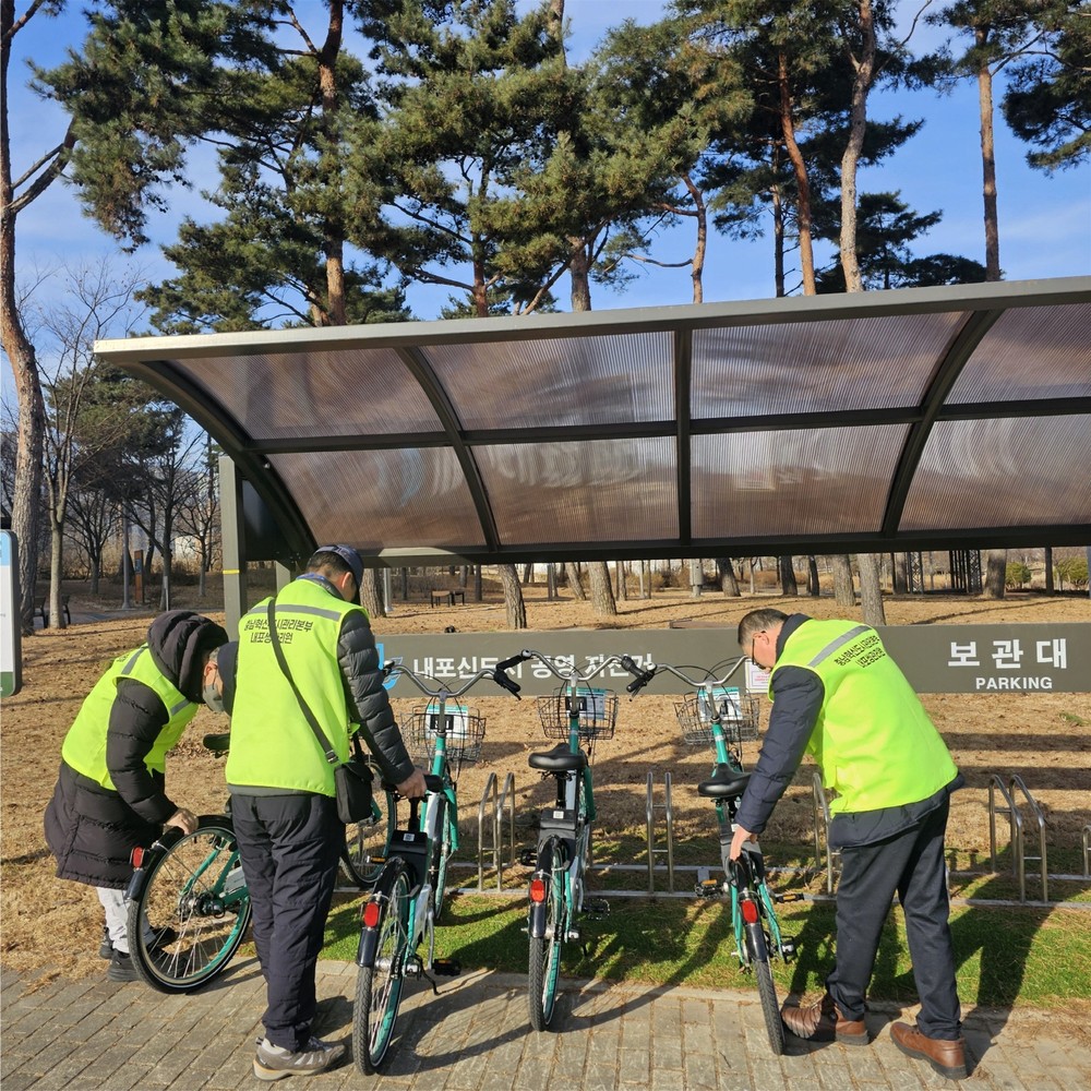 내포신도시 공영자전거 ‘내포씽’, 시니어클럽 연계로 안전 및 일자리 창출