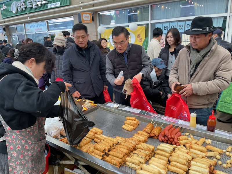 초전면, 설 명절맞이 전통시장 장보기 행사 실시