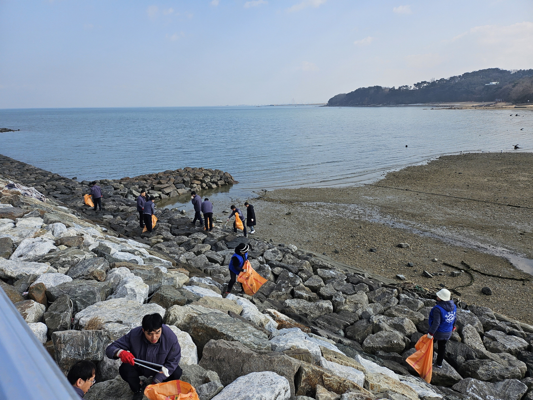 당진시, 설 명절맞이 바닷가 대청결 활동 실시