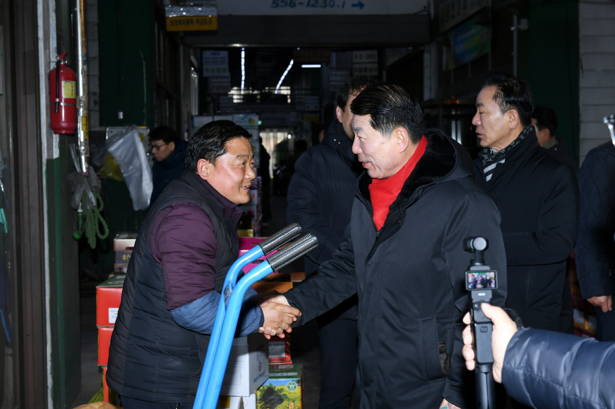백경현 구리시장, 설맞이 구리농수산물도매시장 장보기 행사