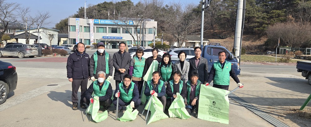 대양면 새마을지도자, 설맞이 환경정화 활동 펼쳐