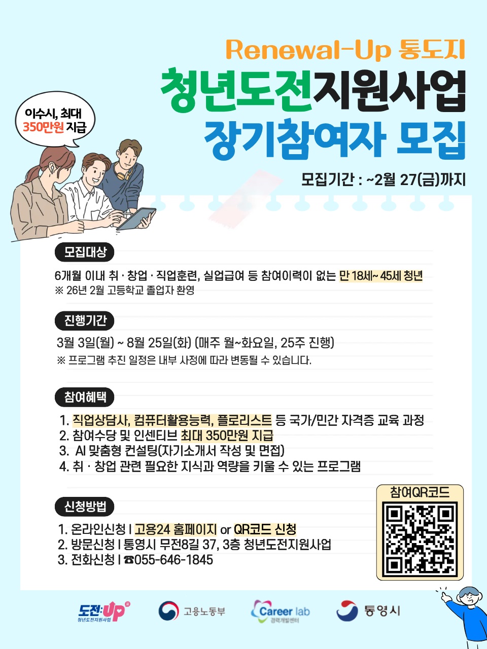 청년이 멈추지 않는 도시 통영, ‘청년도전지원사업’으로 활력 충전