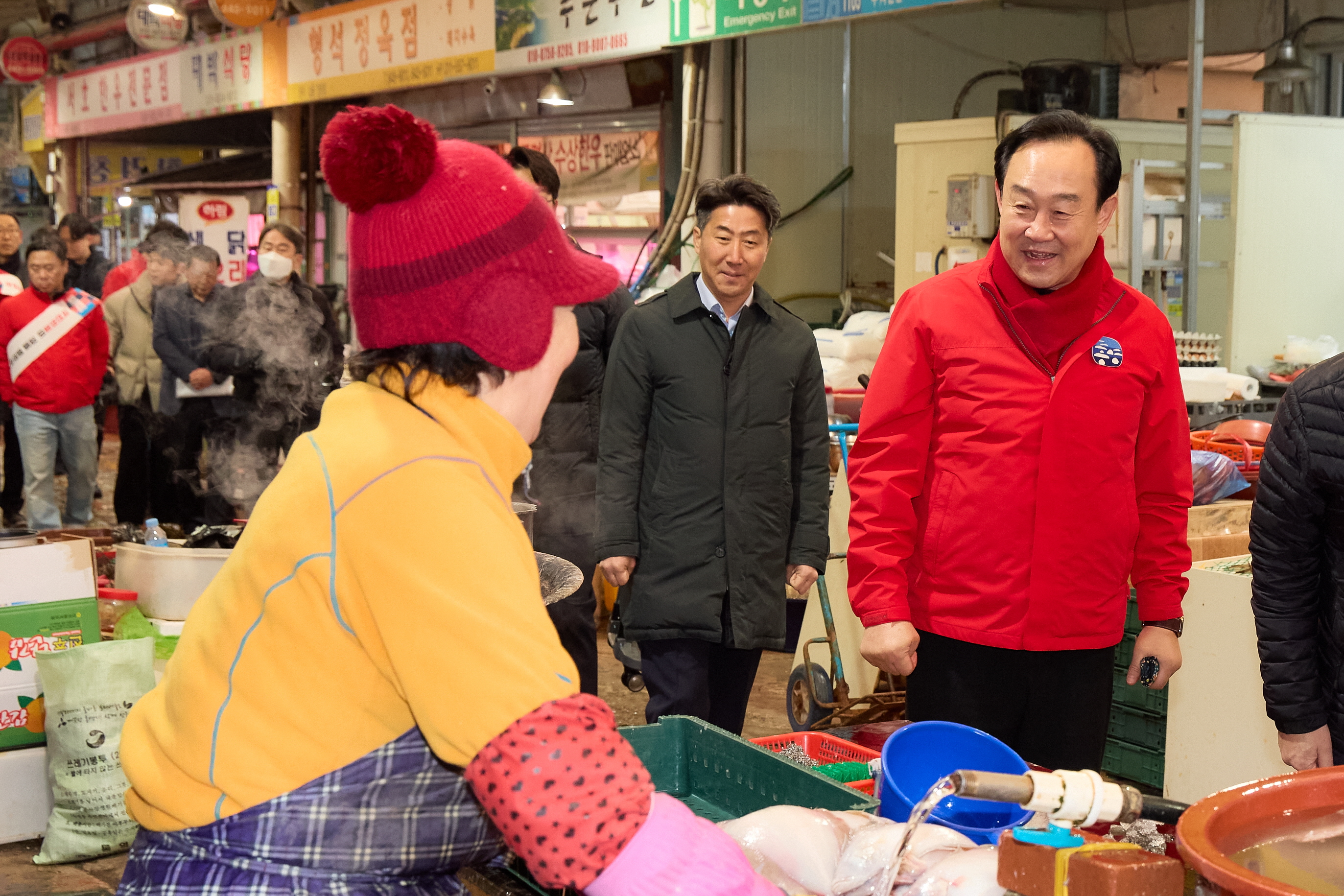 통영시, 설 명절 맞이 전통시장 방문