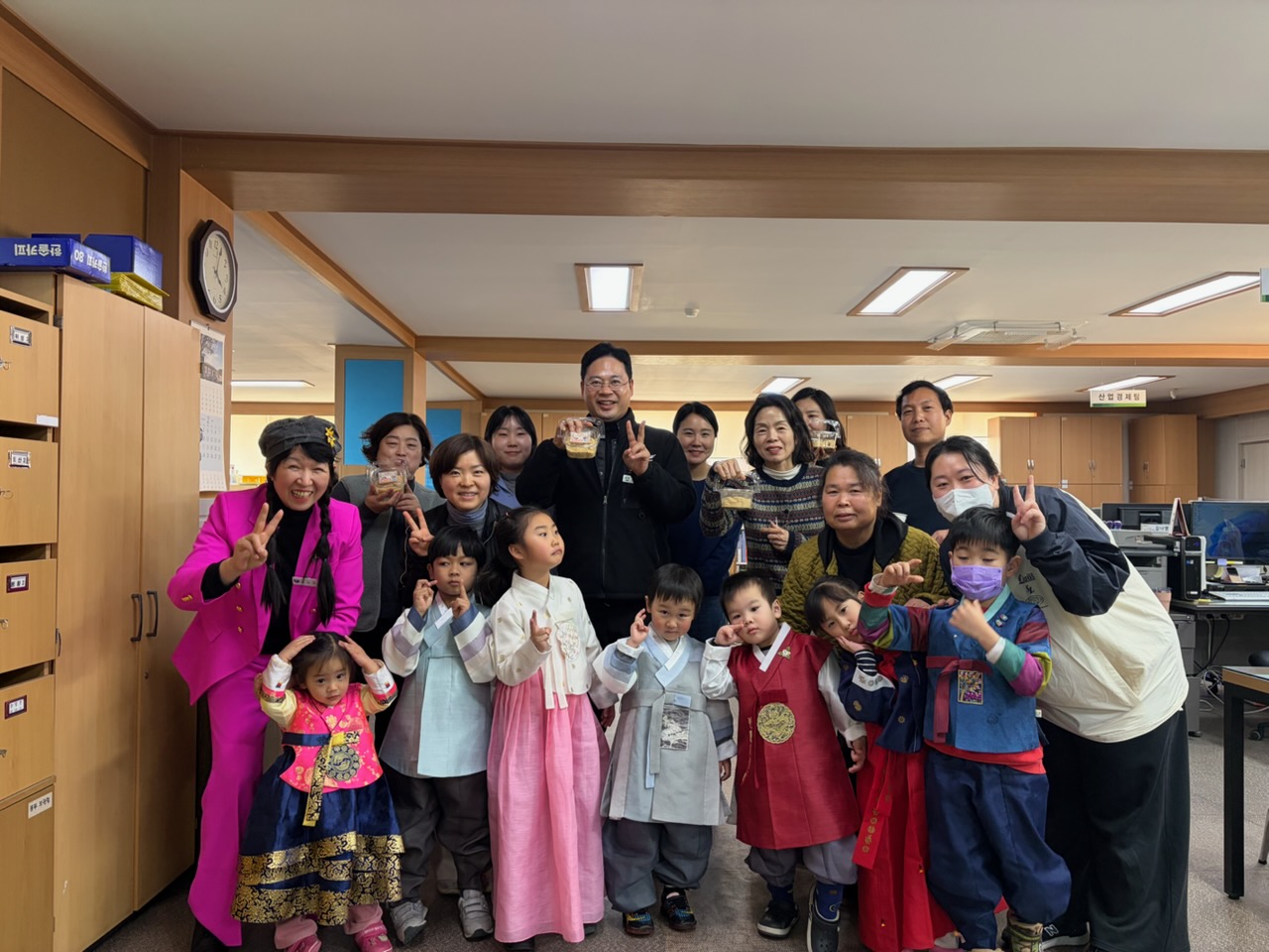 설맞이 꼬마 손님들, 소보면 행정복지센터 웃음꽃 활짝