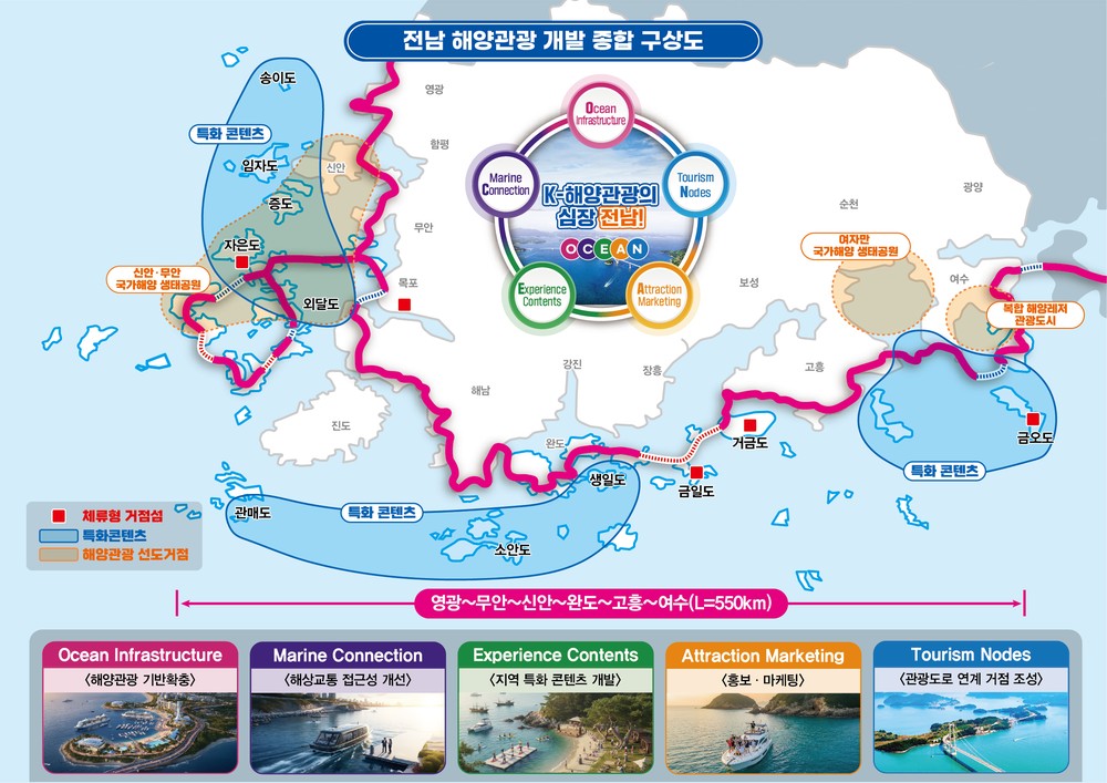 전남도, 해양관광 405만 시대 연다