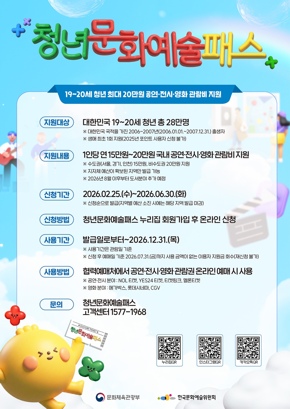 서산시, 청년문화예술패스 사업 추진 ‘최대 874명까지’