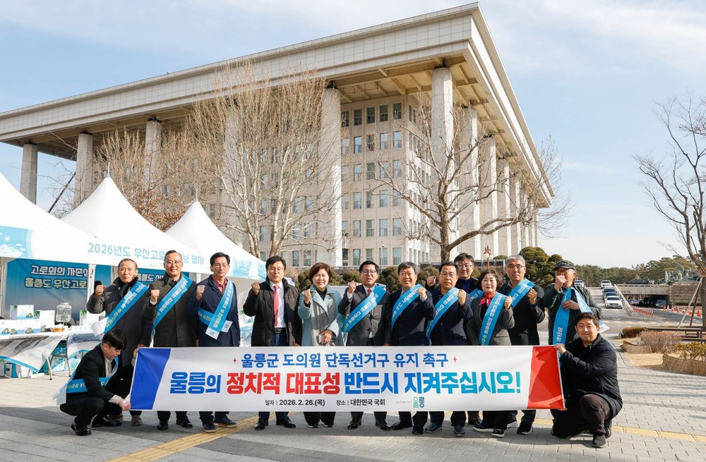 “섬 주민 대표성 지켜달라”, 울릉군 도의원 단독선거구 유지 촉구