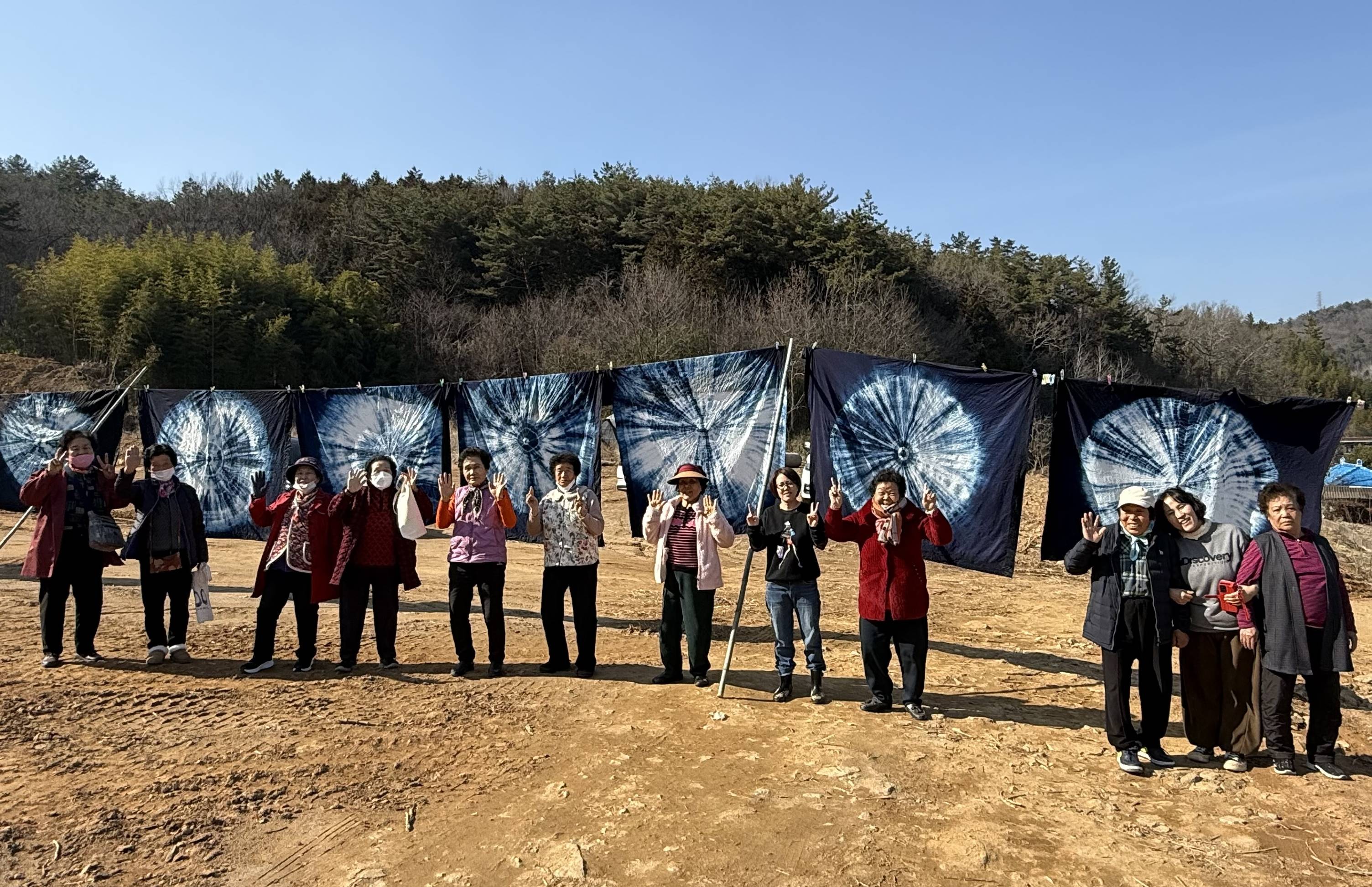 장흥종합사회복지관, 인견이불 쪽염색 공방프로그램 진행