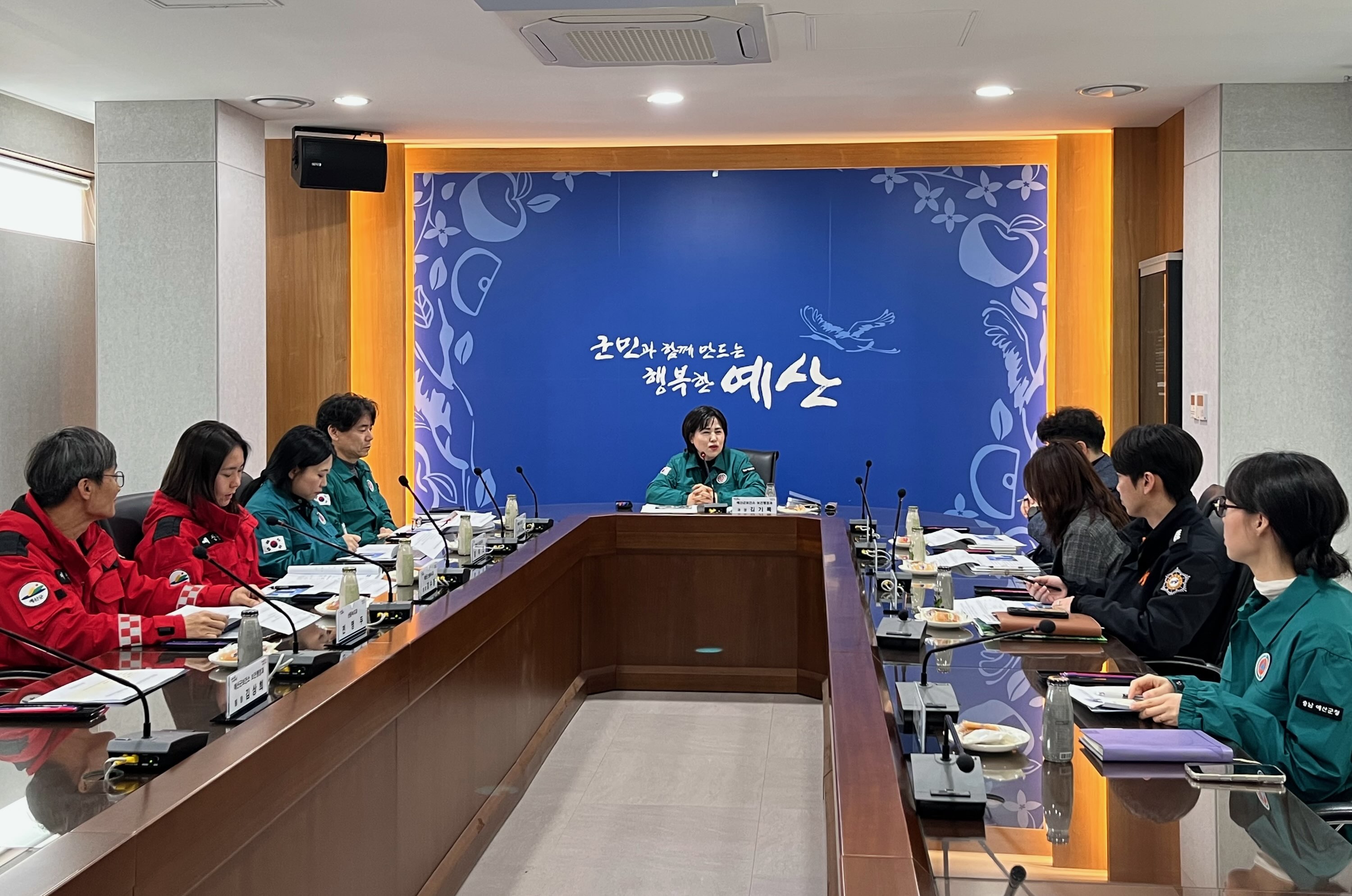 예산군보건소, 산림 인접 의료기관 대상 산불대피 도상훈련 실시