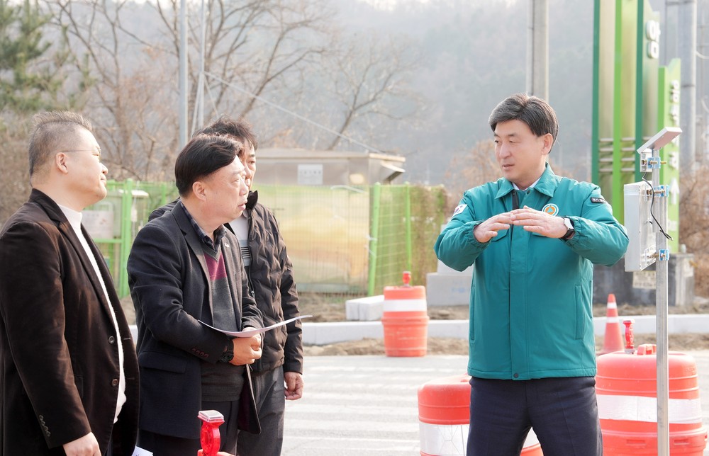 광주시, 관음사거리 회전교차로 설치 공사 현장 점검