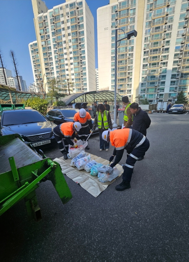 의왕시, 공동주택 종량제봉투 샘플링 검사 추진… 분리배출 우수단지 1곳 선정
