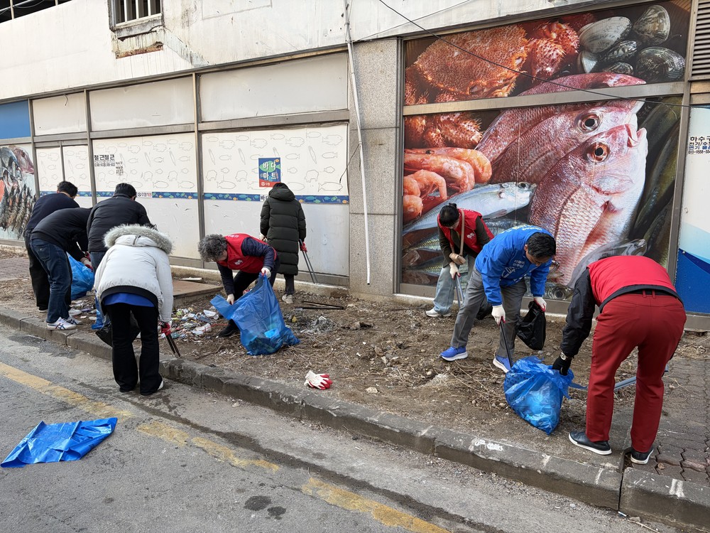 하남시 신장2동 유관단체 합동 클린데이 청결활동 실시