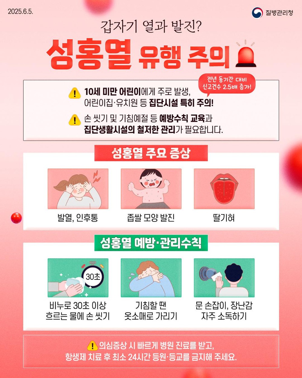 새 학기‘성홍열’ 주의보... 대구 서구, 호흡기 감염병 예방 관리 강화