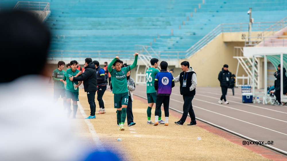 제천시민축구단, 창단 첫 골 기록하며 1대1 무승부